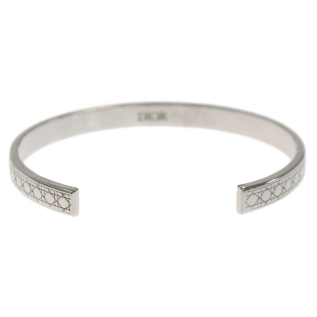 Dior(ディオール)のDIOR ディオール Diamond Bangle ダイヤモンド柄 バングル ブレスレット シルバー メンズのアクセサリー(バングル/リストバンド)の商品写真