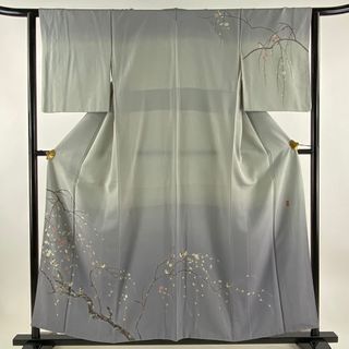 訪問着 身丈156cm 裄丈63cm 正絹 秀品 【中古】(着物)