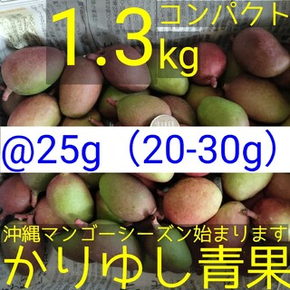 〈@25g 20-30g〉沖縄県産 摘果マンゴー約1.3kg【コンパクト便】②