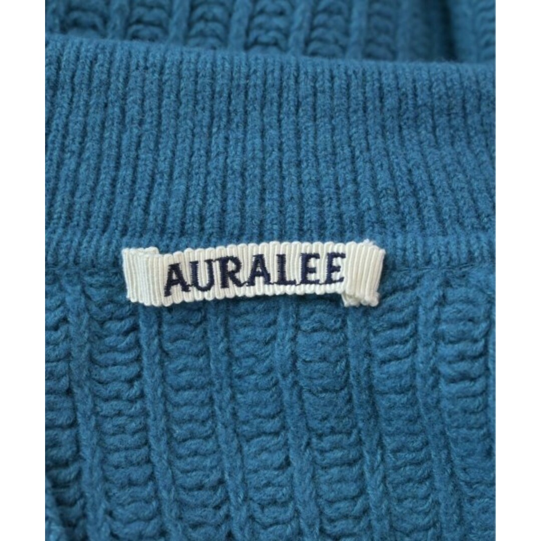 AURALEE(オーラリー)のAURALEE オーラリー ニット・セーター 3(S位) 青 【古着】【中古】 メンズのトップス(ニット/セーター)の商品写真