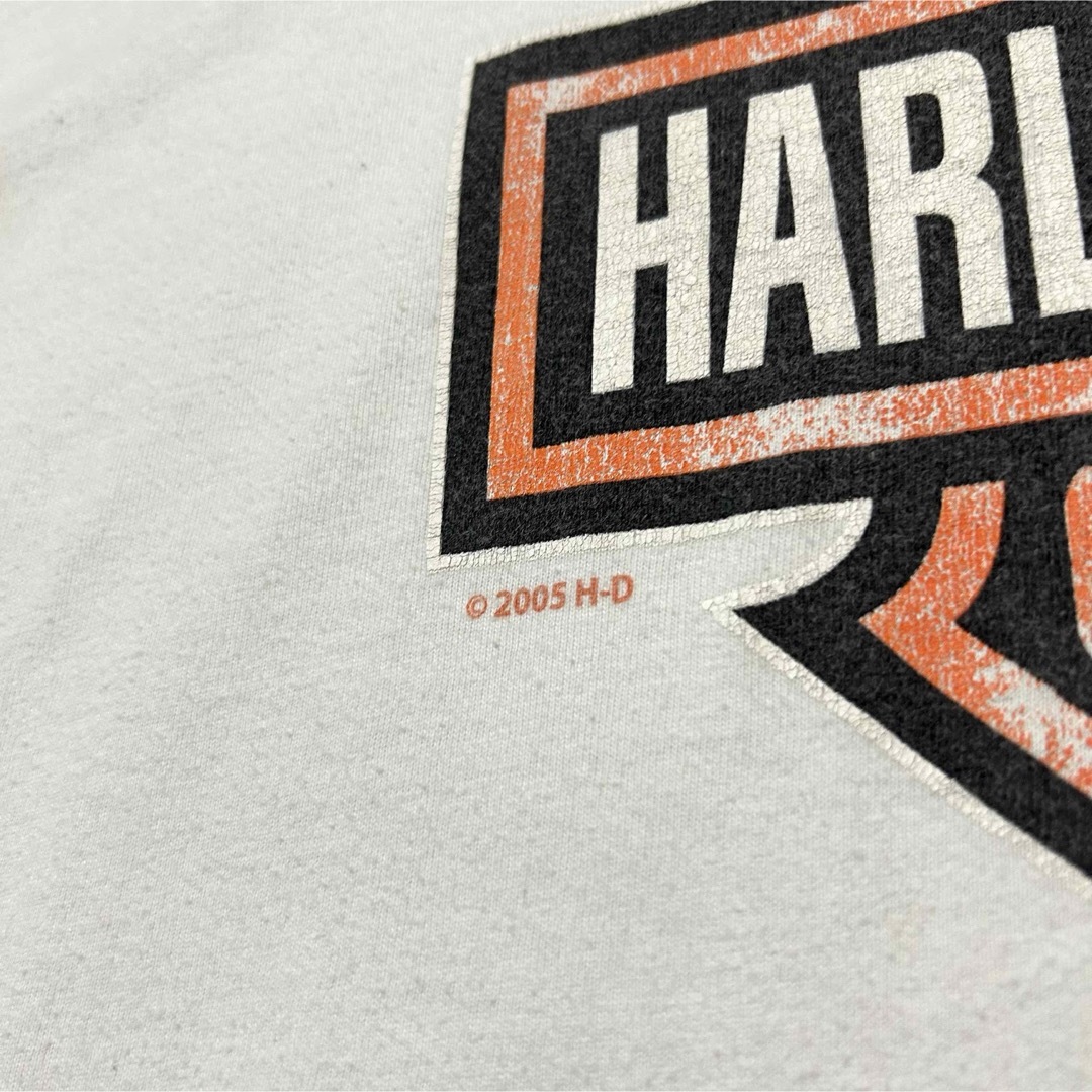 Harley Davidson(ハーレーダビッドソン)の超ビッグサイズ！USA製3XLサイズ！ハーレーダビッドソン 古着半袖Tシャツ 白 メンズのトップス(Tシャツ/カットソー(半袖/袖なし))の商品写真