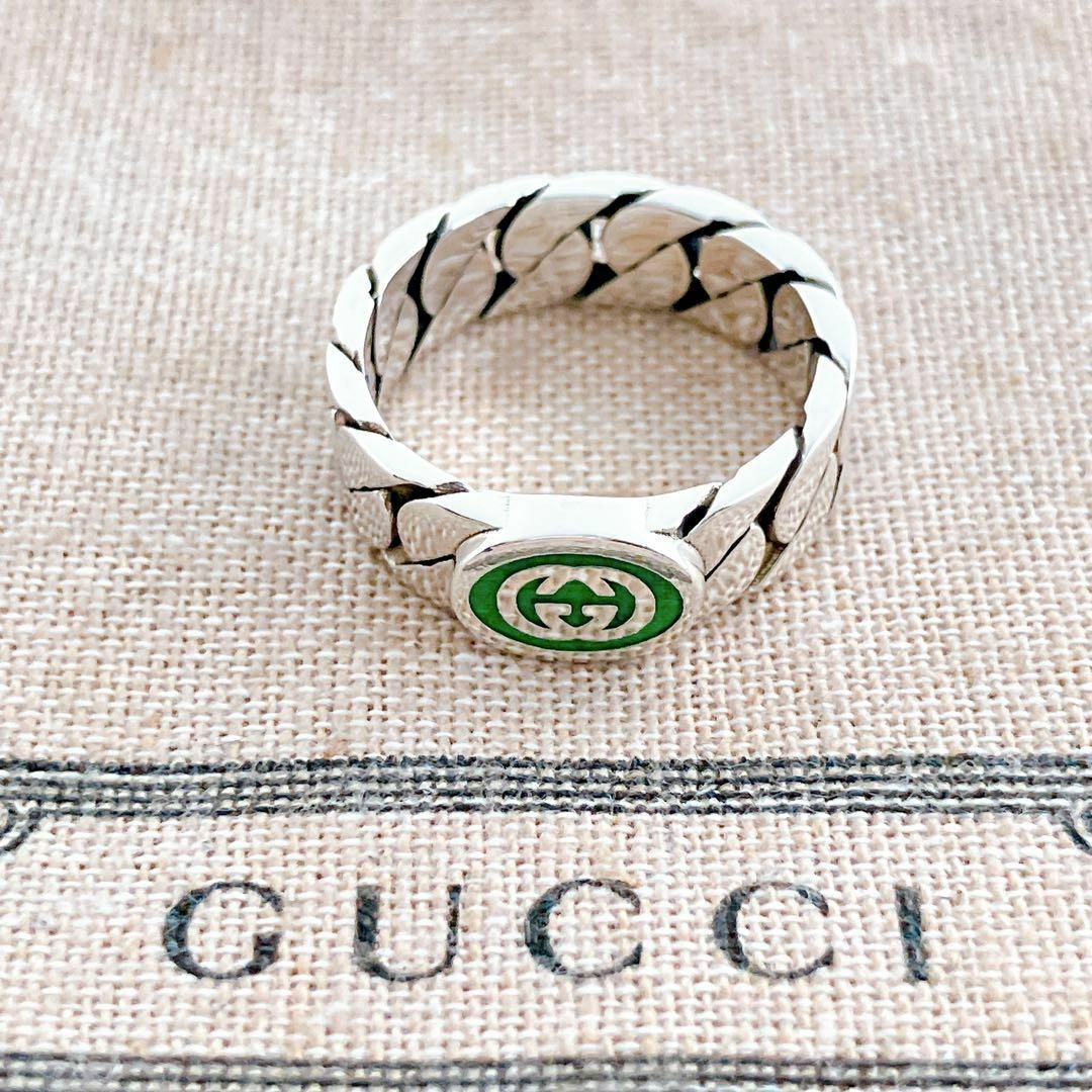 Gucci(グッチ)の【洗浄済】グッチ GUCCI 925 リング 指輪 シルバー SB52 レディースのアクセサリー(リング(指輪))の商品写真