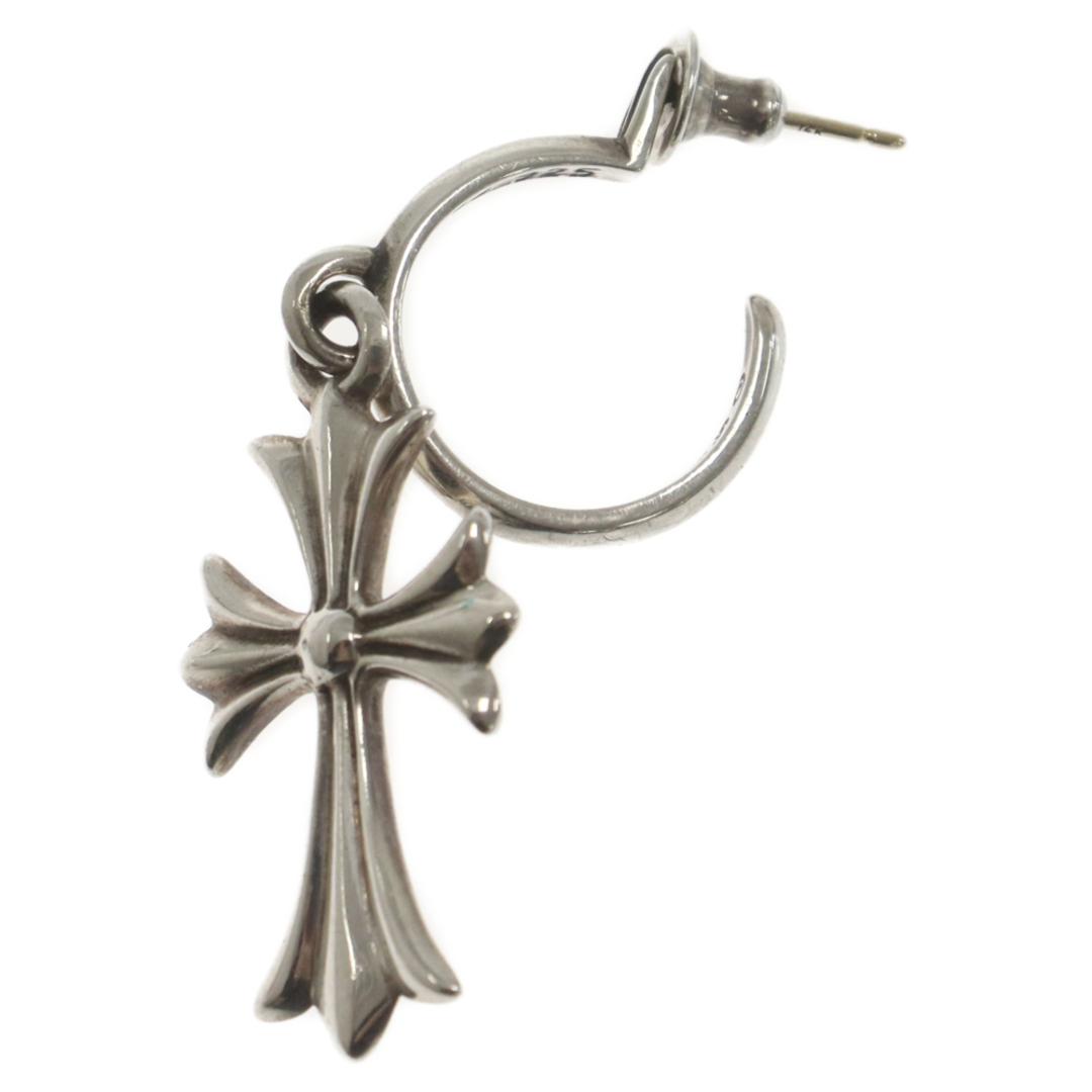 Chrome Hearts(クロムハーツ)のCHROME HEARTS クロムハーツ TINY CH CROSS タイニーCHクロスフープ シルバーピアス メンズのアクセサリー(ピアス(片耳用))の商品写真