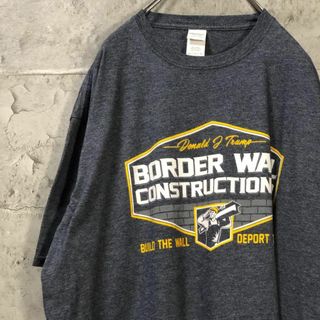 BORDER WALL 企業ロゴ アメリカ輸入 オーバー Tシャツ(Tシャツ/カットソー(半袖/袖なし))