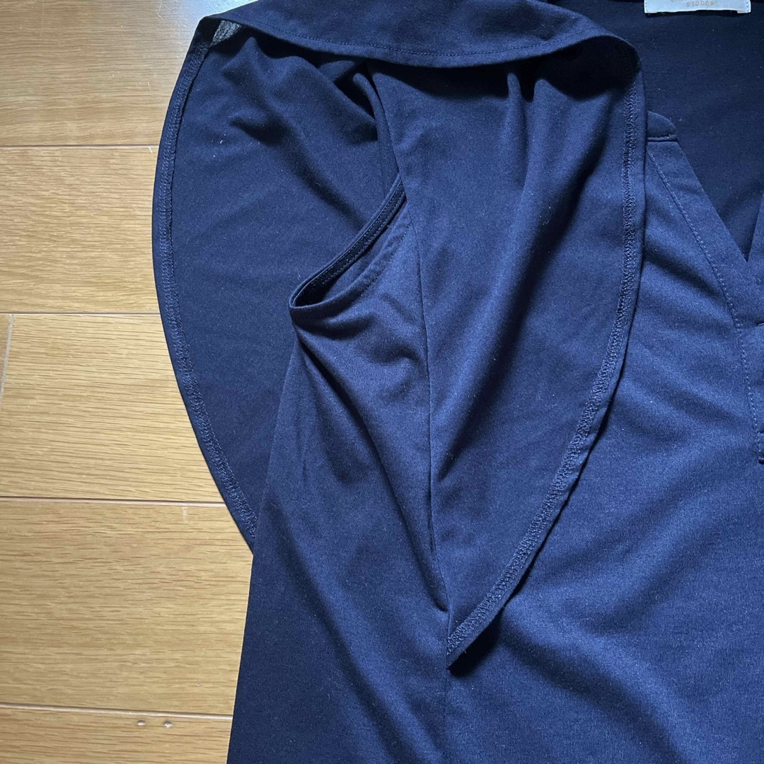 chocol raffine robe(ショコラフィネローブ)のchocol raffine robe スキッパーブラウス　カットソー　半袖　 レディースのトップス(カットソー(半袖/袖なし))の商品写真