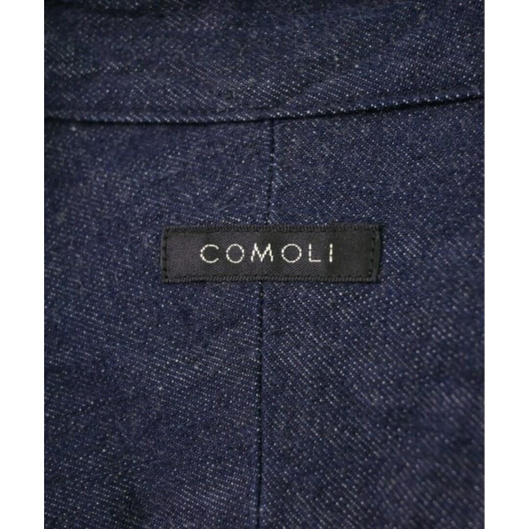 COMOLI(コモリ)のCOMOLI コモリ カジュアルシャツ -(XXL位) インディゴ(デニム) 【古着】【中古】 メンズのトップス(シャツ)の商品写真