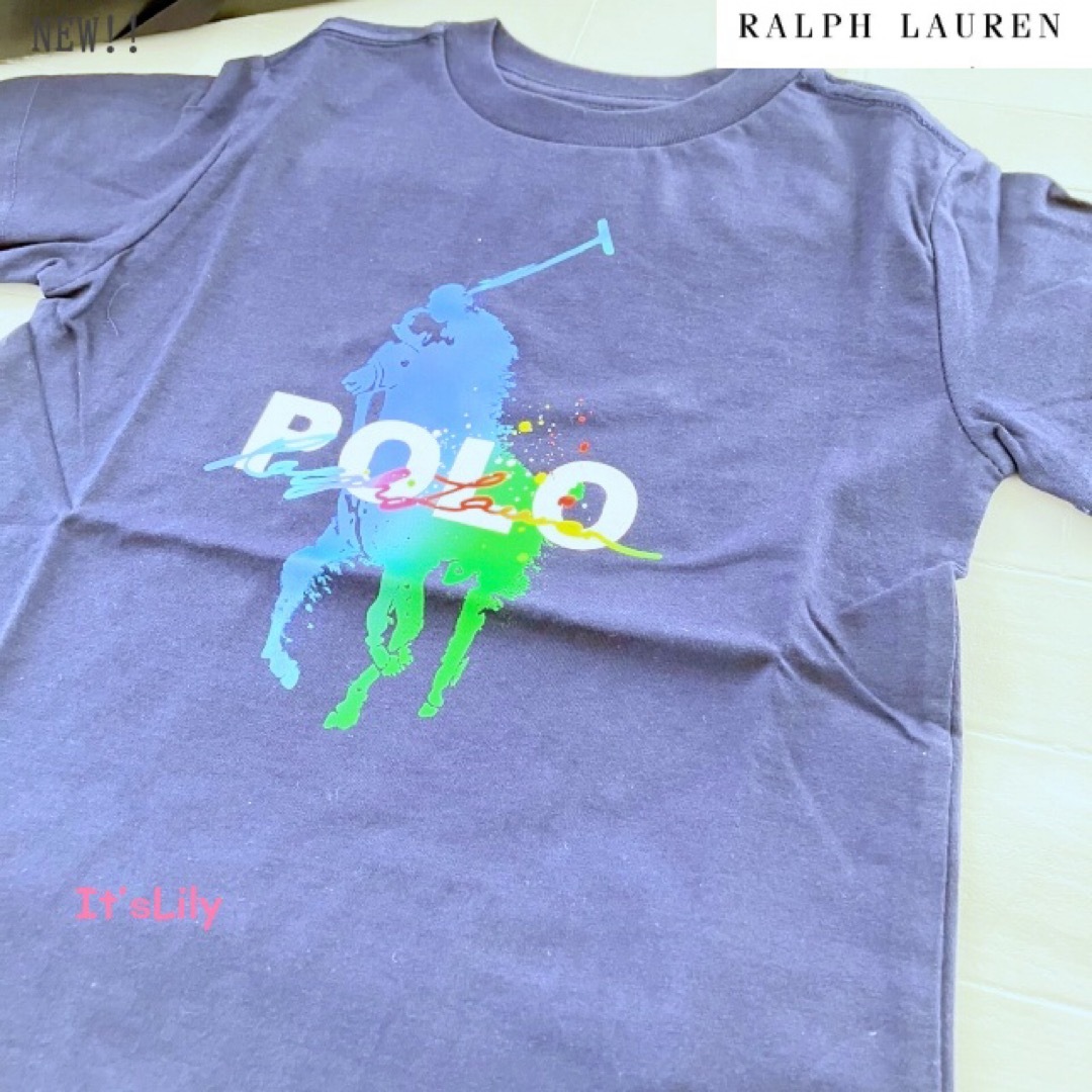 Ralph Lauren(ラルフローレン)の3t100cm 半袖　ラルフローレン  ロゴ　ポニー　グラデーション キッズ/ベビー/マタニティのキッズ服男の子用(90cm~)(Tシャツ/カットソー)の商品写真