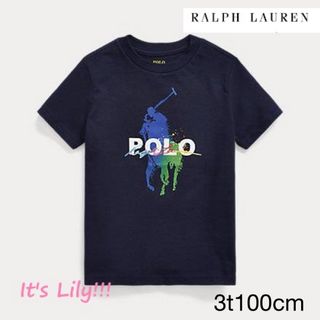 ラルフローレン(Ralph Lauren)の3t100cm 半袖　ラルフローレン  ロゴ　ポニー　グラデーション(Tシャツ/カットソー)