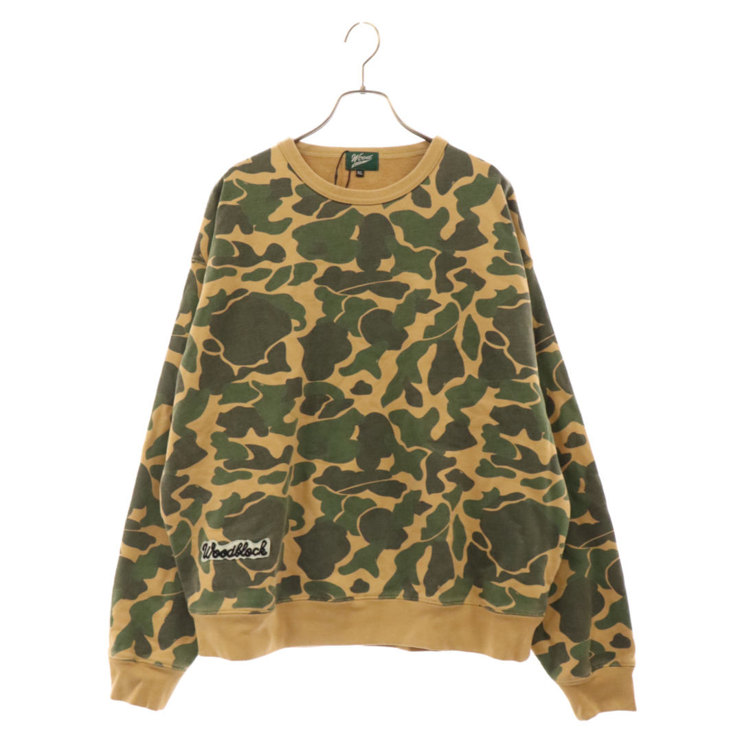 WOODBLOCK ウッドブロック CAMO CREWNECK SWEAT カモ クルーネック スウェットトレーナー グリーン メンズのトップス(スウェット)の商品写真