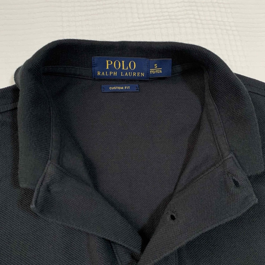 POLO RALPH LAUREN(ポロラルフローレン)のポロ　ラルフローレン　カスタムフィット　ポロシャツ　ブラック　レッドポニー メンズのトップス(ポロシャツ)の商品写真