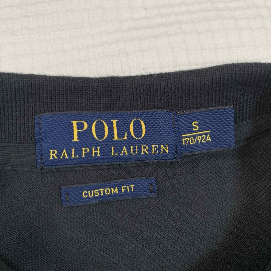 POLO RALPH LAUREN(ポロラルフローレン)のポロ　ラルフローレン　カスタムフィット　ポロシャツ　ブラック　レッドポニー メンズのトップス(ポロシャツ)の商品写真