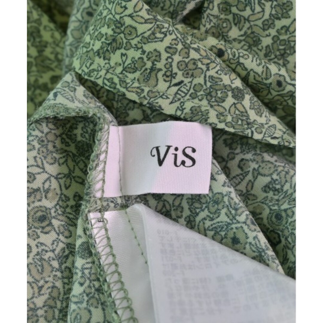 ViS(ヴィス)のViS ヴィス ワンピース F 緑系(総柄) 【古着】【中古】 レディースのワンピース(ひざ丈ワンピース)の商品写真