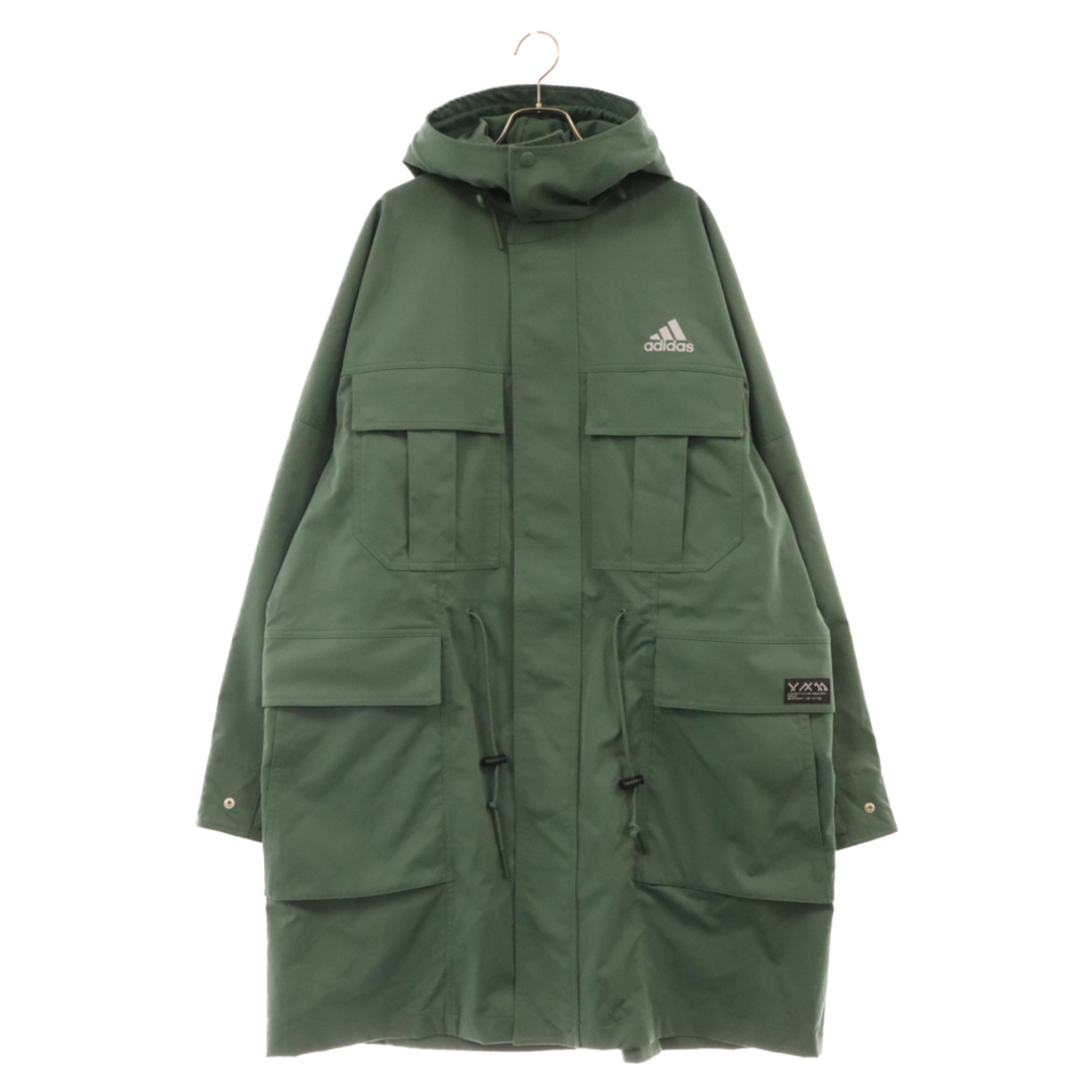 adidas(アディダス)のadidas アディダス PRSVE ワンポイントロゴ ロングジャケット カーキ HM2710 メンズのジャケット/アウター(フライトジャケット)の商品写真