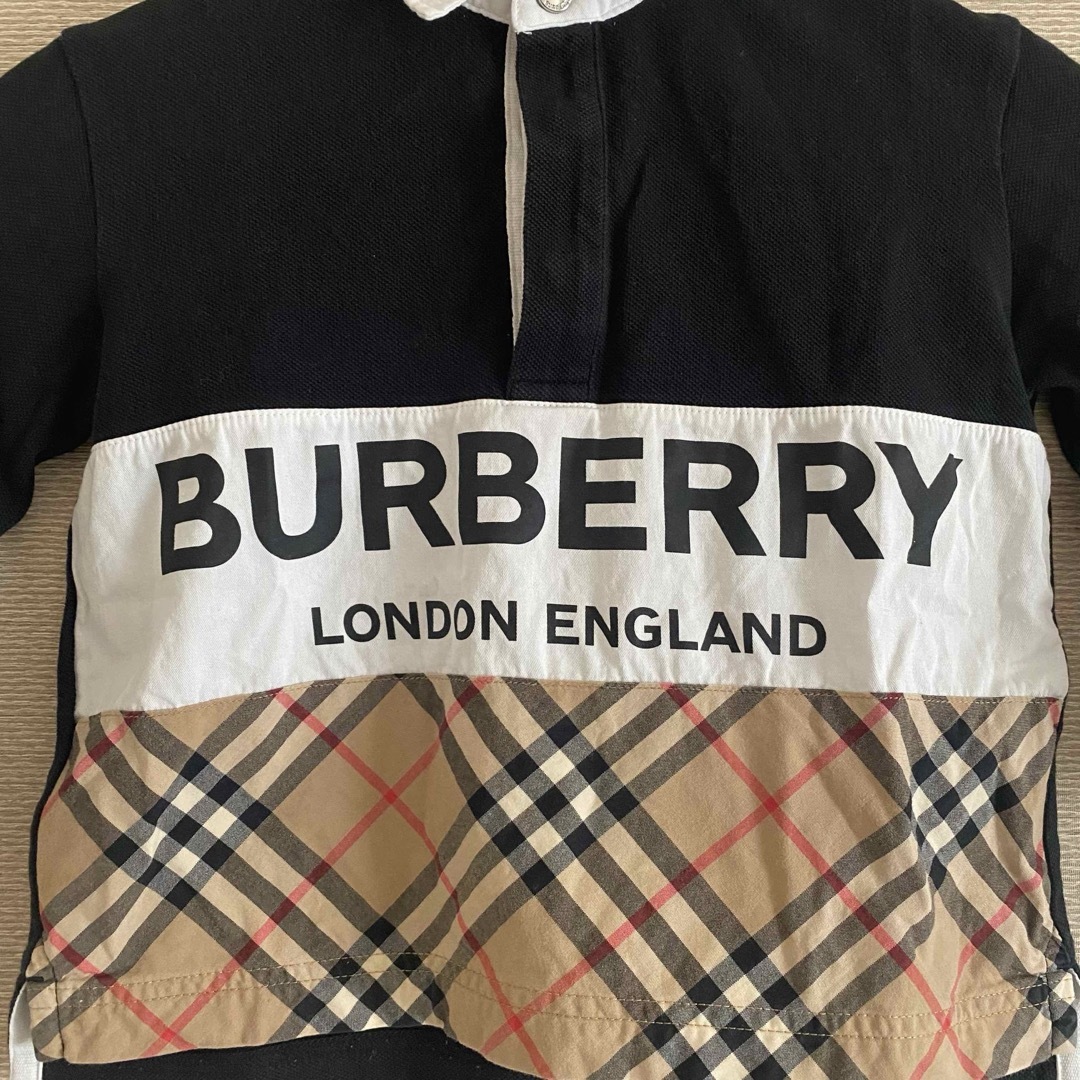 BURBERRY(バーバリー)の【BURBERRY LONDON】ノヴァチェック×ロゴポロシャツ(98センチ) キッズ/ベビー/マタニティのキッズ服男の子用(90cm~)(Tシャツ/カットソー)の商品写真