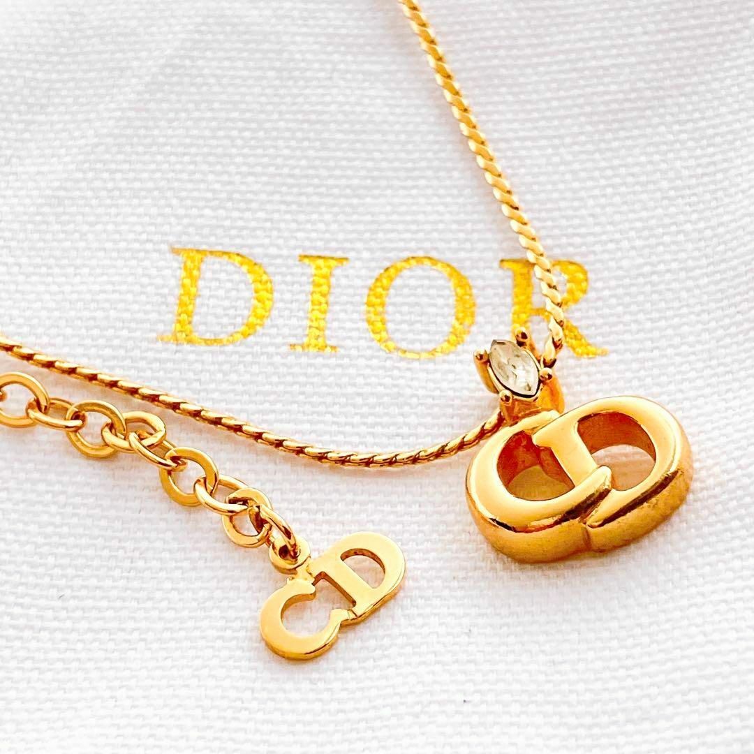 Christian Dior(クリスチャンディオール)の【美品】 ディオール dior CD ネックレス ゴールド レディース Y311 レディースのアクセサリー(ネックレス)の商品写真