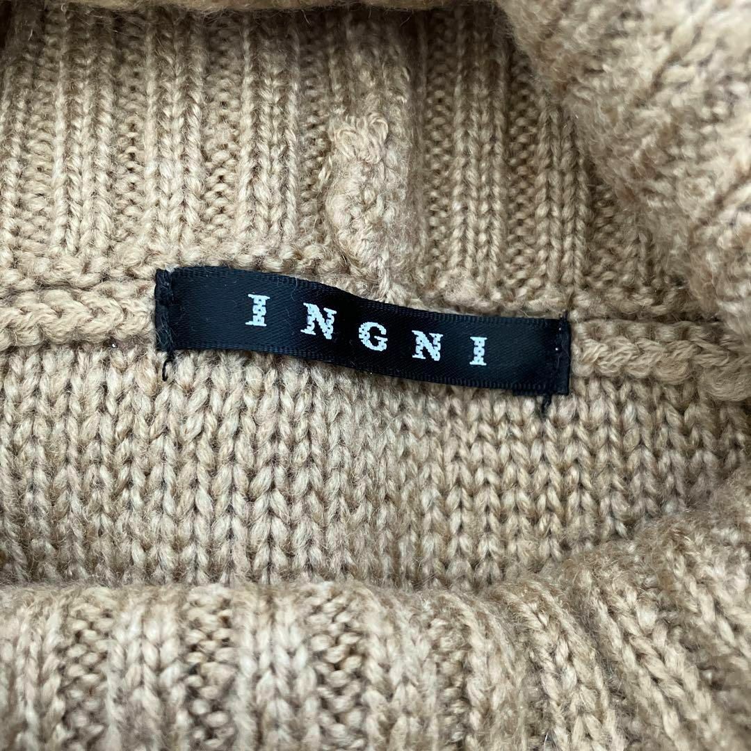 INGNI(イング)のINGNI セーター　タートル　ブラウン　ニット　ボリューム レディースのトップス(ニット/セーター)の商品写真