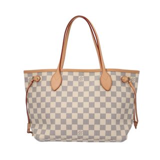 ルイヴィトン(LOUIS VUITTON)のルイヴィトン ネヴァーフルPM ダミエアズール トートバッグ ダミエアズールキャンバス N51110 ホワイト レディース LOUIS VUITTON  中古(トートバッグ)