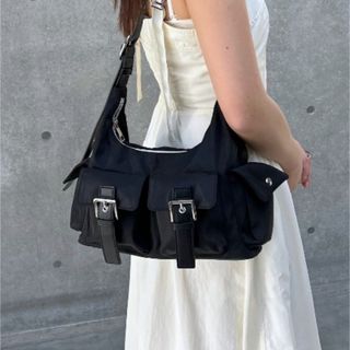 ページボーイ(PAGEBOY)のPAGEBOY ページボーイ　ハトメダブルポケットBAG ショルダー　2way(ショルダーバッグ)