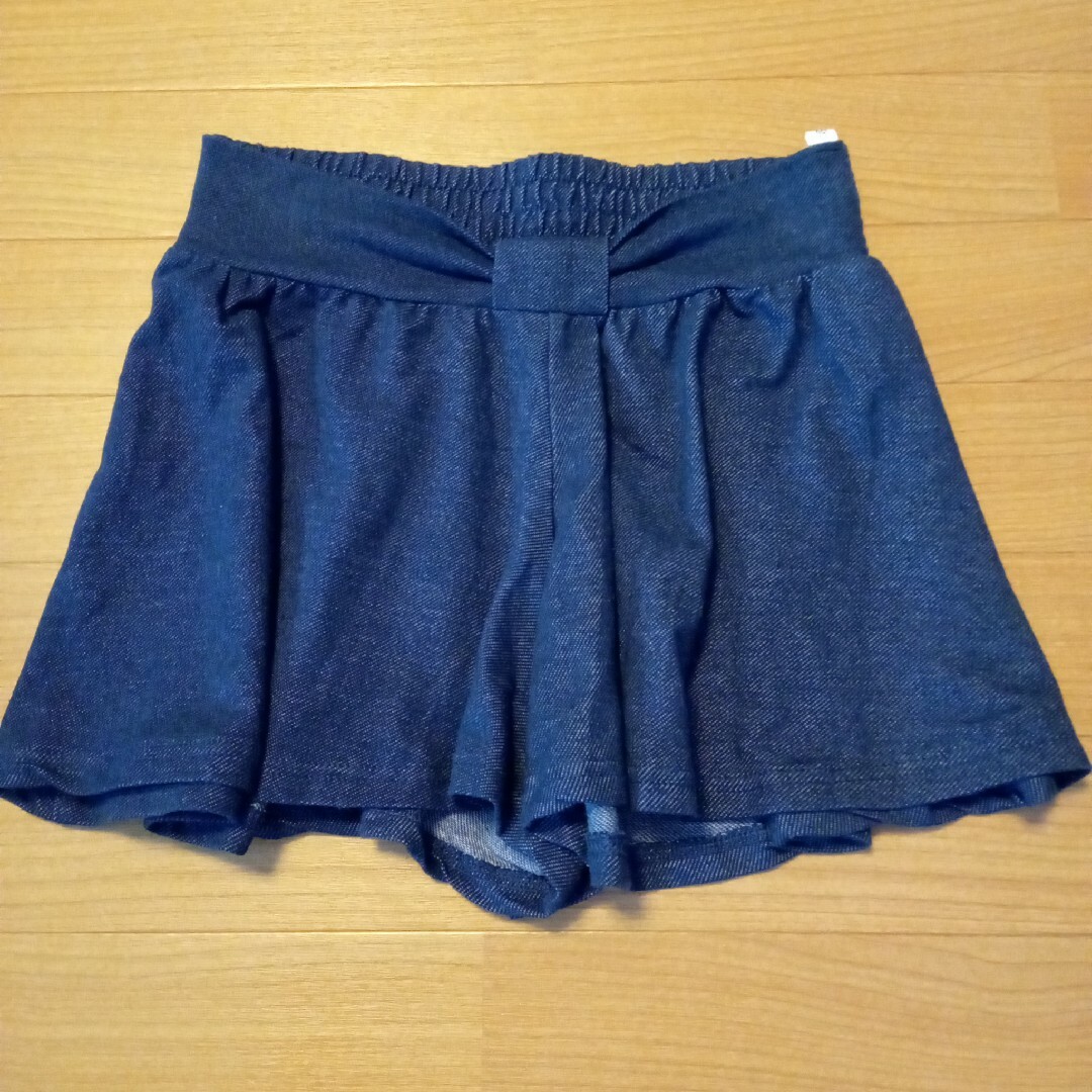 （32）size150　デニム風ショートパンツ　サンフォード キッズ/ベビー/マタニティのキッズ服女の子用(90cm~)(スカート)の商品写真