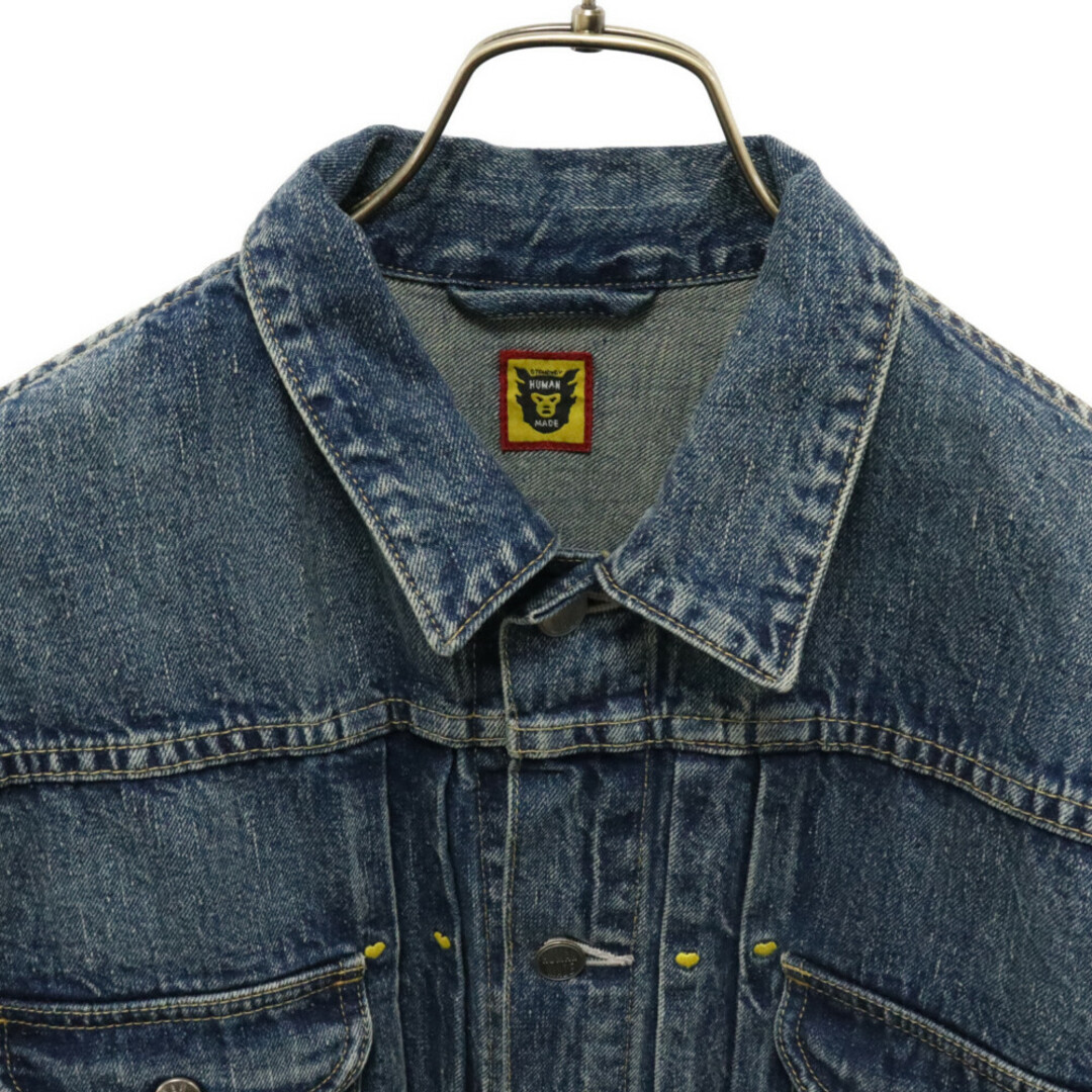 HUMAN MADE(ヒューマンメイド)のHUMAN MADE ヒューマンメイド 23SS STORM COWBOY DENIM JACKET TYPE1968 ストームカウボーイ デニムジャケット インディゴブルー メンズのジャケット/アウター(フライトジャケット)の商品写真