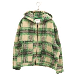 EPTM. エピトミ MOHAIR FLANNEL JACKET モヘア フランネル ジップアップジャケット グリーン(フライトジャケット)