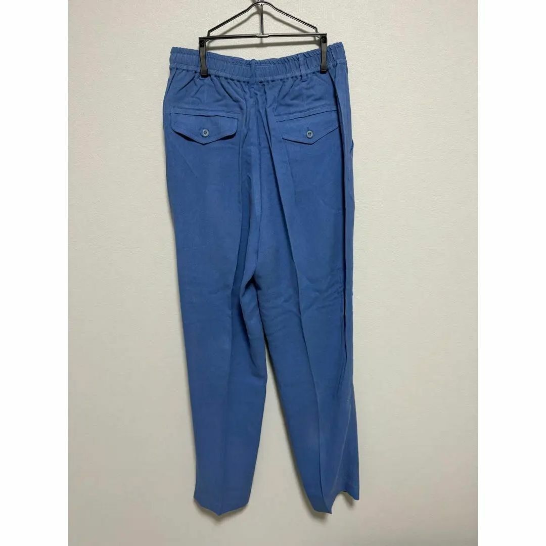 新品未使用 Jasmi ジャスミ シルク 絹 100% パンツ Lサイズ ブルー レディースのパンツ(カジュアルパンツ)の商品写真