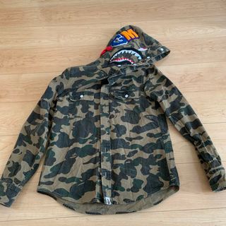 a bathing ape シャークパーカー　迷彩