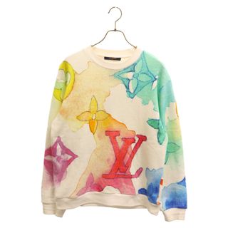 LOUIS VUITTON - LOUIS VUITTON ルイヴィトン 21SS Watercolor Giant Monogram Sweatshirt モノグラムウォーターカラー コットンスウェットトレーナー ホワイト RM211V AU4 HLY02W