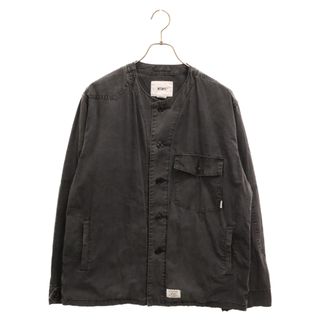 ダブルタップス(W)taps)のWTAPS ダブルタップス 18SS SCOUT LS SHIRT.COTTON.GABARDINE ノーカラー長袖シャツ グレー 181WVDT-SHM02(シャツ)