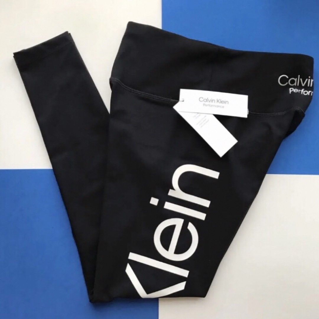 Calvin Klein(カルバンクライン)のレア 新品 CK カルバンクライン USA レギンス 黒 XS ヨガ 下着 レディースのレッグウェア(レギンス/スパッツ)の商品写真