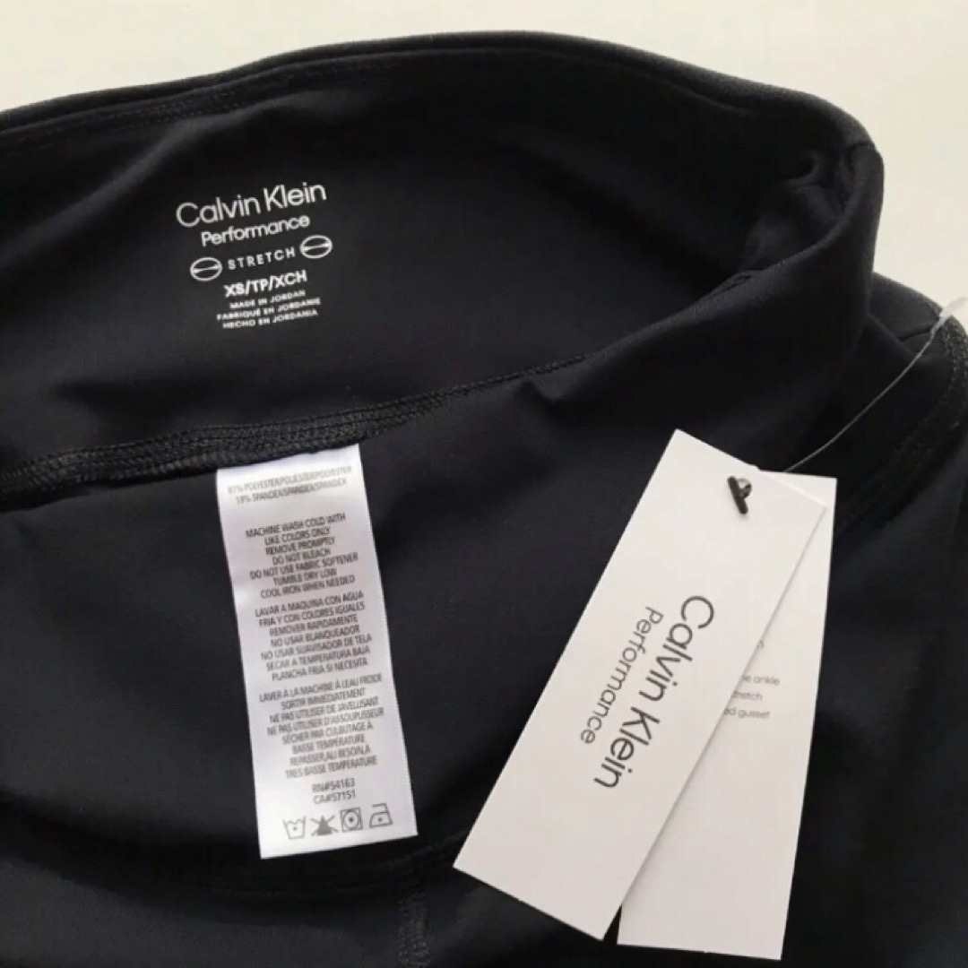 Calvin Klein(カルバンクライン)のレア 新品 CK カルバンクライン USA レギンス 黒 XS ヨガ 下着 レディースのレッグウェア(レギンス/スパッツ)の商品写真