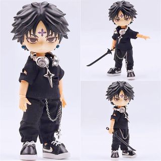 シャツ　ズボン　黒　ミニチュア　ねんどろいどどーる　オビツ11 ピコドー9(人形)