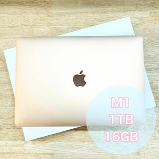 アップル(Apple)のM1 MacBook Air 16GB 1TB CTOモデル  ゴールド(ノートPC)