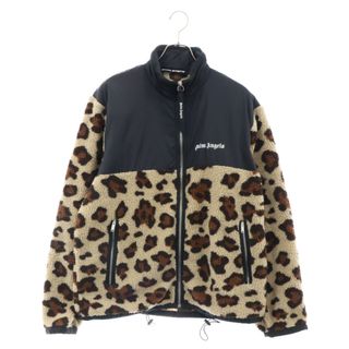 Palm Angels パームエンジェルス FLEECE LEOPARD JACKET フリースレオパードジャケット ブラウン PMEA111R20725001(フライトジャケット)