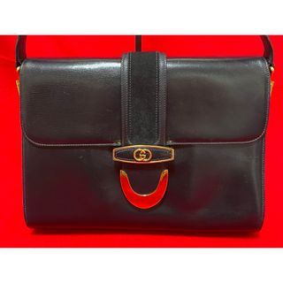 グッチ(Gucci)のGUCCI グッチ　ショルダー　バッグ　カバン　大容量　GG ネイビー　紺(ショルダーバッグ)