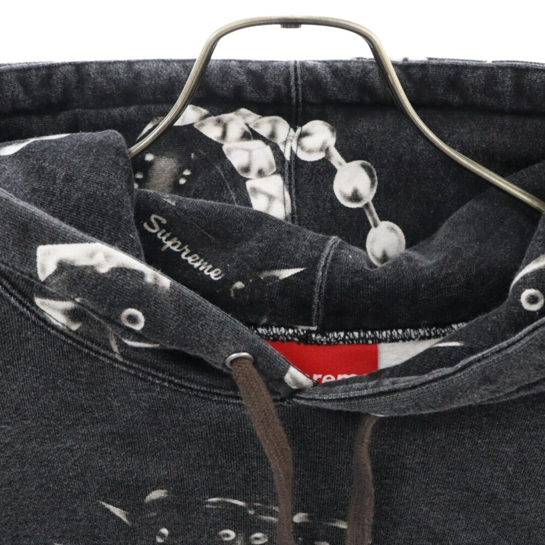 Supreme(シュプリーム)のSUPREME シュプリーム 20AW Studded Collars Hooded Sweatshirt スタッズ カラーズ プルオーバースウェットフーディー パーカー ブラック/ホワイト メンズのトップス(パーカー)の商品写真