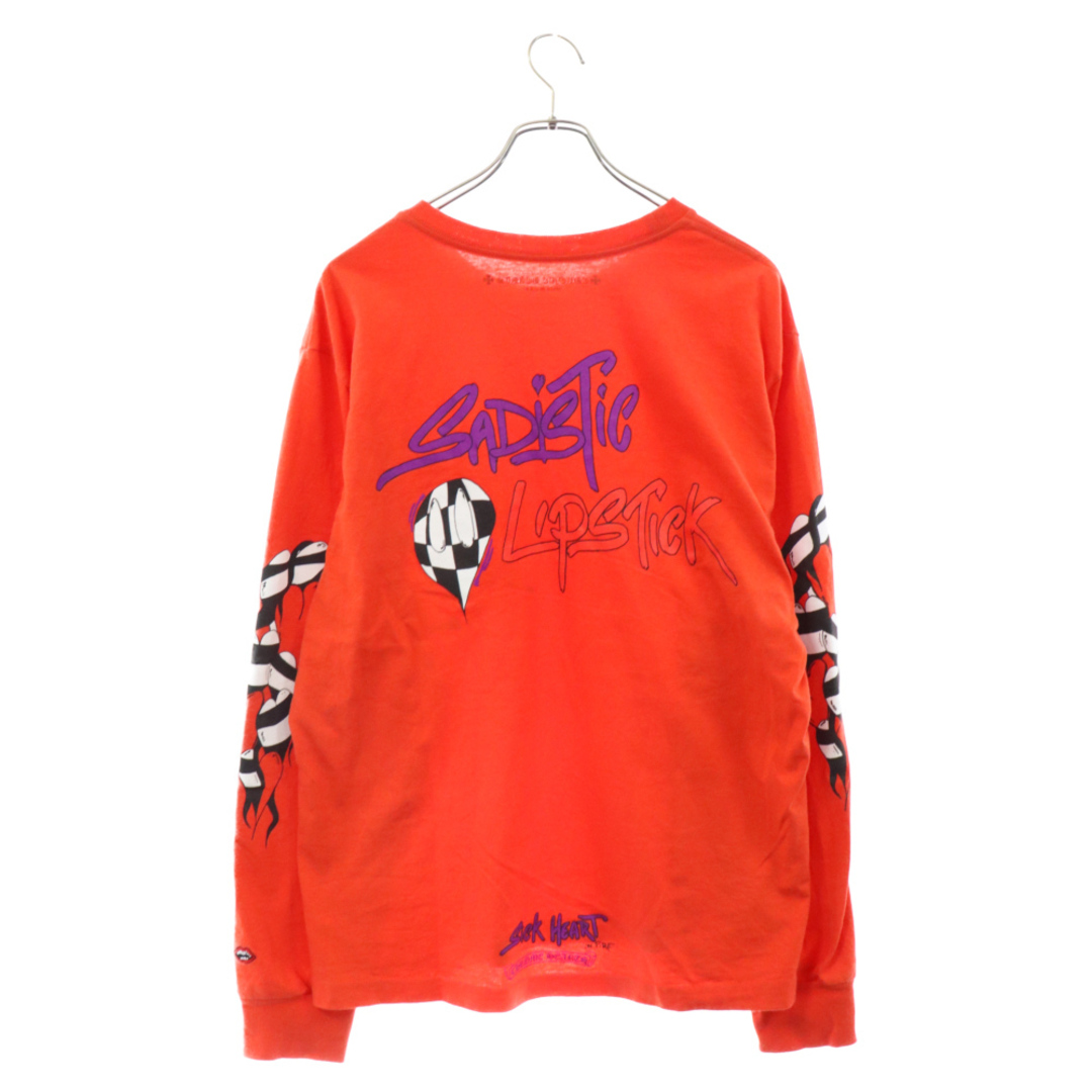 Chrome Hearts(クロムハーツ)のCHROME HEARTS クロムハーツ × MATTY BOY PPO U L/S TEE MATTY RED マッティボーイチョンパープリテンス ロングスリーブカットソー 長袖Tシャツ レッド メンズのトップス(Tシャツ/カットソー(七分/長袖))の商品写真