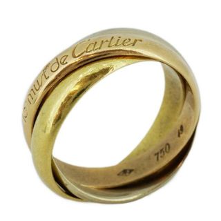 カルティエ(Cartier)の【4jhb117】カルティエ リング/トリニティ/K18YG イエローゴールド/K18WG ホワイトゴールド/K18PG ピンクゴールド 【中古】 レディース(リング(指輪))