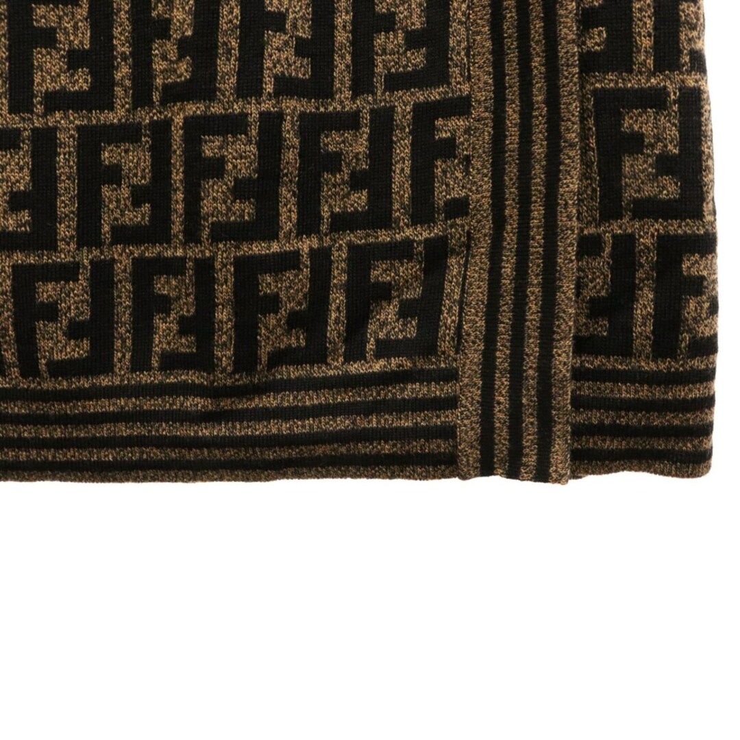 FENDI - FENDI フェンディ ズッカ柄 スリット ウールショートスカート FENDI - FENDI フェンディ ズッカ柄 スリット ウールショートスカート