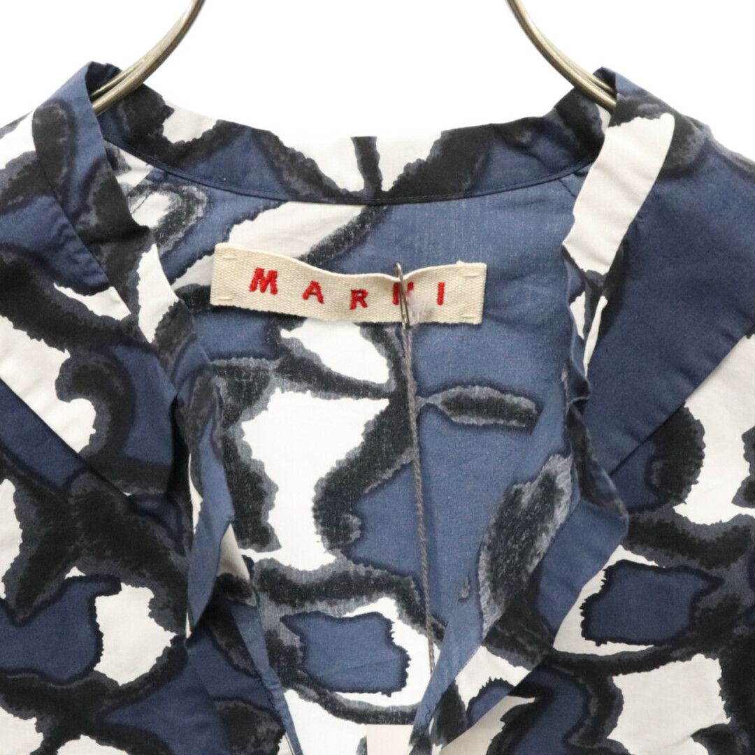 Marni(マルニ)のMARNI マルニ 総柄 コットンワンピース レディース E10ABMAH97A00TCJ56 ネイビー レディースのワンピース(ロングワンピース/マキシワンピース)の商品写真