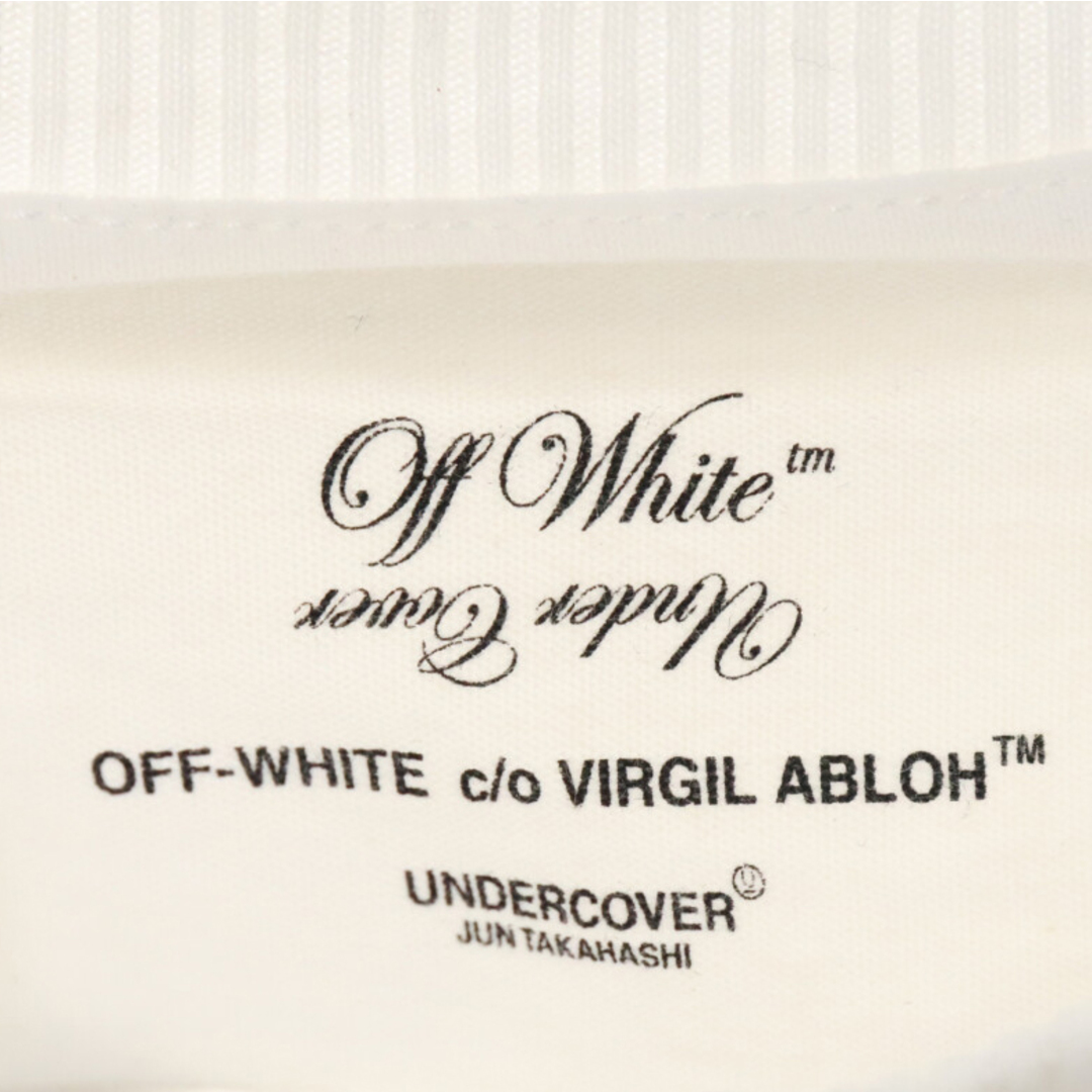 OFF-WHITE(オフホワイト)のOFF-WHITE オフホワイト 19AW ×UNDERCOVER /UC_HAND DART S/S T-SHIRT アンダーカバー ハンドダート フロントプリント クルーネック半袖Tシャツ OMAA061G19877011 ホワイト メンズのトップス(Tシャツ/カットソー(半袖/袖なし))の商品写真