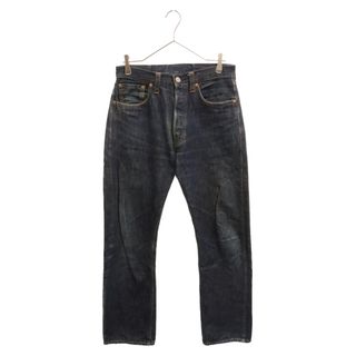 リーバイス(Levi's)のLevi's リーバイス 00s VINTAGE 47501-117 501XX復刻 USA製 ボタン裏555 赤耳 BIG E ボタンフライ ストレートデニムパンツ インディゴ(デニム/ジーンズ)