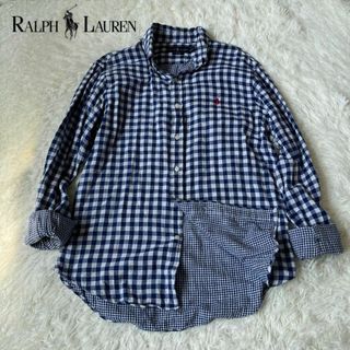 ラルフローレン(Ralph Lauren)のラルフローレン　ギンガム　チェック　シャツ　大きめ.(シャツ)