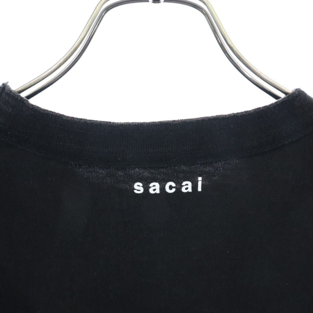 sacai(サカイ)のSacai サカイ 21AW SIDE ZIP COTTON T SHIRT サイドジップ クルーネック半袖Tシャツ カットソー SCM-037 ブラック メンズのトップス(Tシャツ/カットソー(半袖/袖なし))の商品写真