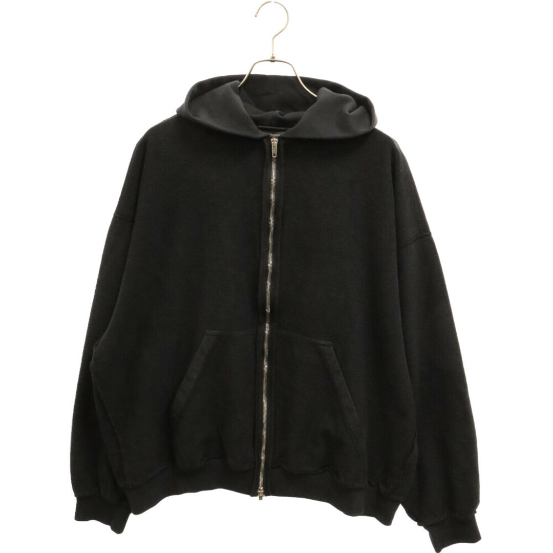 Balenciaga(バレンシアガ)のBALENCIAGA バレンシアガ INSIDE OUT ZIP-UP HOODIE 790378 TQVJ3 インサイドアウト ジップアップパーカー フーディー ブラック メンズのトップス(パーカー)の商品写真