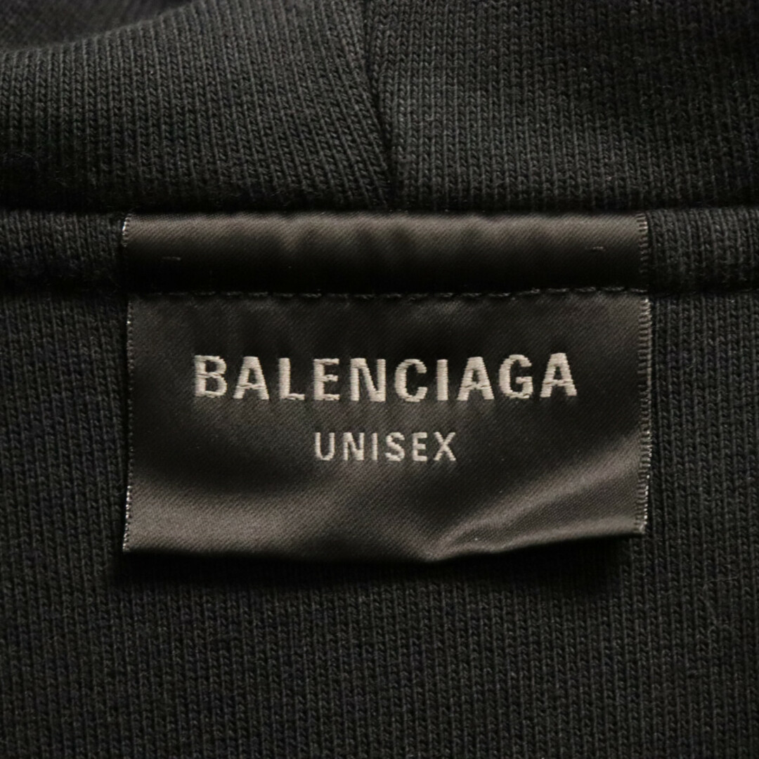 Balenciaga(バレンシアガ)のBALENCIAGA バレンシアガ INSIDE OUT ZIP-UP HOODIE 790378 TQVJ3 インサイドアウト ジップアップパーカー フーディー ブラック メンズのトップス(パーカー)の商品写真