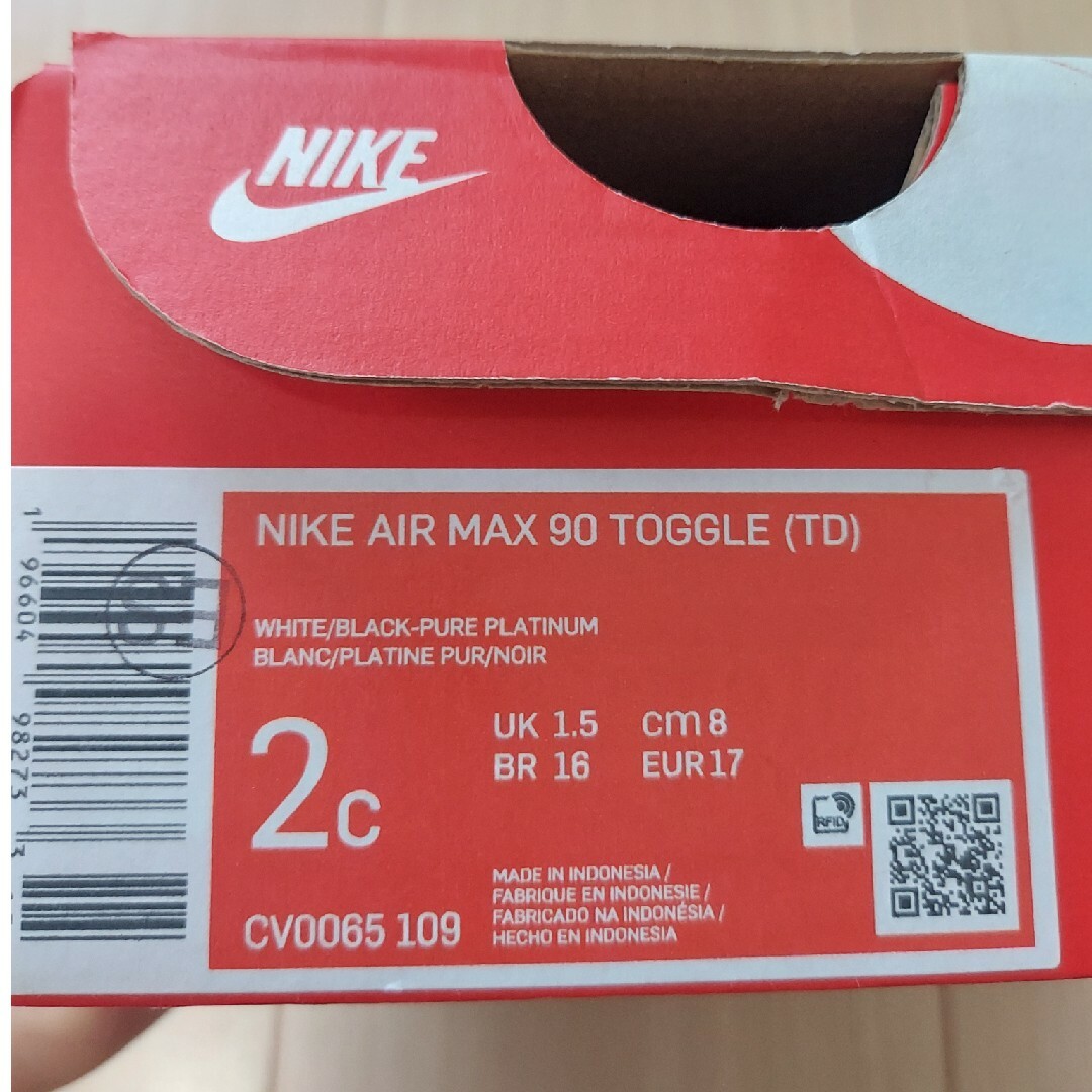 NIKE(ナイキ)のナイキ エアマックス 90 TOGGLE 8センチ キッズ/ベビー/マタニティのベビー靴/シューズ(~14cm)(スニーカー)の商品写真