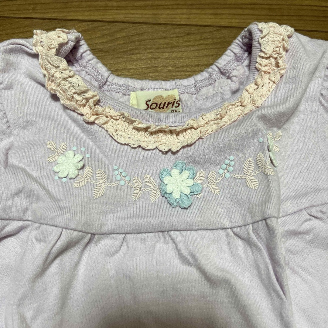 Souris(スーリー)の専用)95サイズ　チュニック キッズ/ベビー/マタニティのキッズ服女の子用(90cm~)(Tシャツ/カットソー)の商品写真