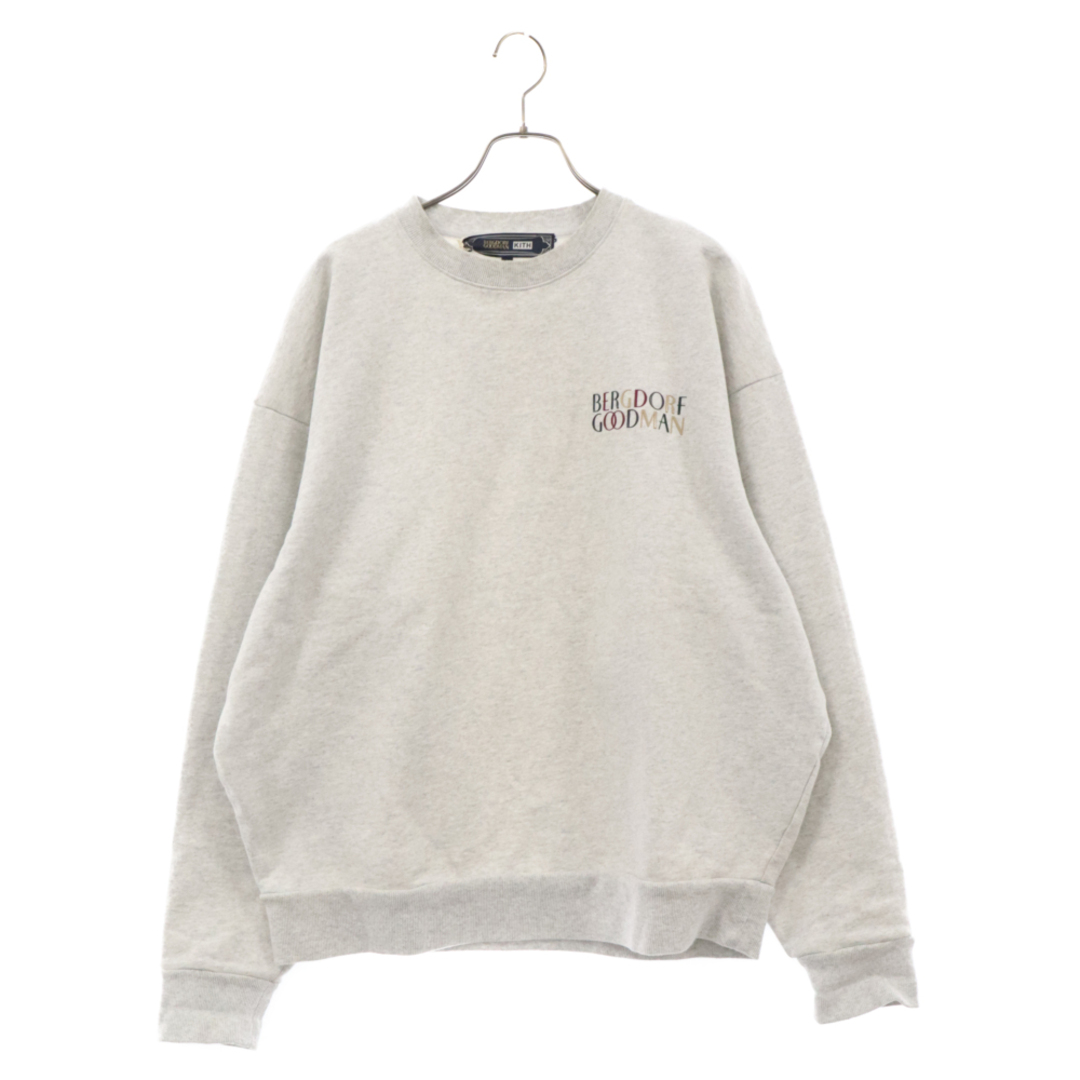 KITH キス Bergdorf Goodman Nelson Crewneck バーグドルフ グッドマン ネルソン クルーネックスウェットトレーナー グレー KHM031607 メンズのトップス(スウェット)の商品写真