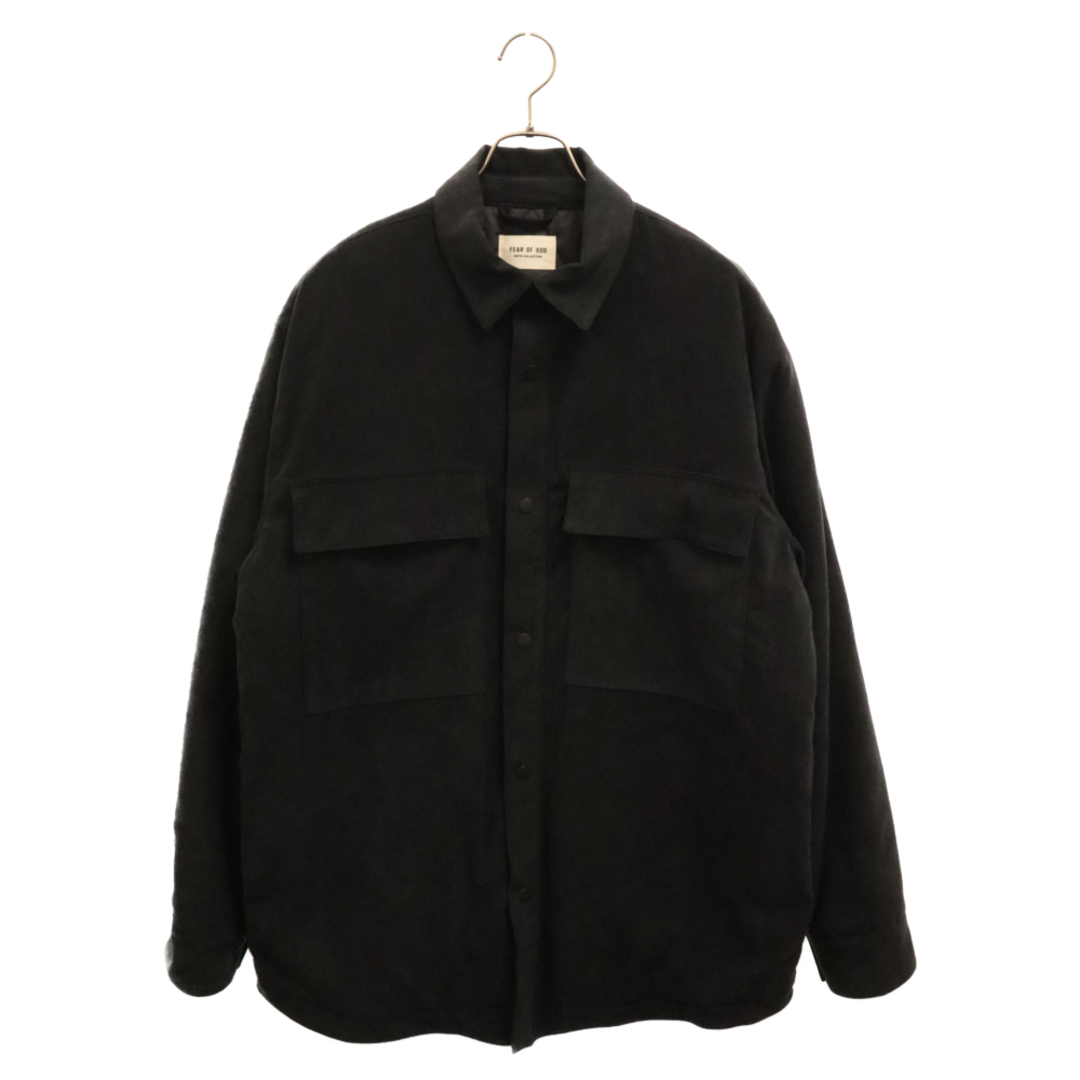 FEAR OF GOD(フィアオブゴッド)のFEAR OF GOD フィアオブゴッド 6th SIXTH Collection Ultra Suede Shirt Jaket FG30-011 ウルトラスウェードシャツジャケット ブラック メンズのジャケット/アウター(フライトジャケット)の商品写真